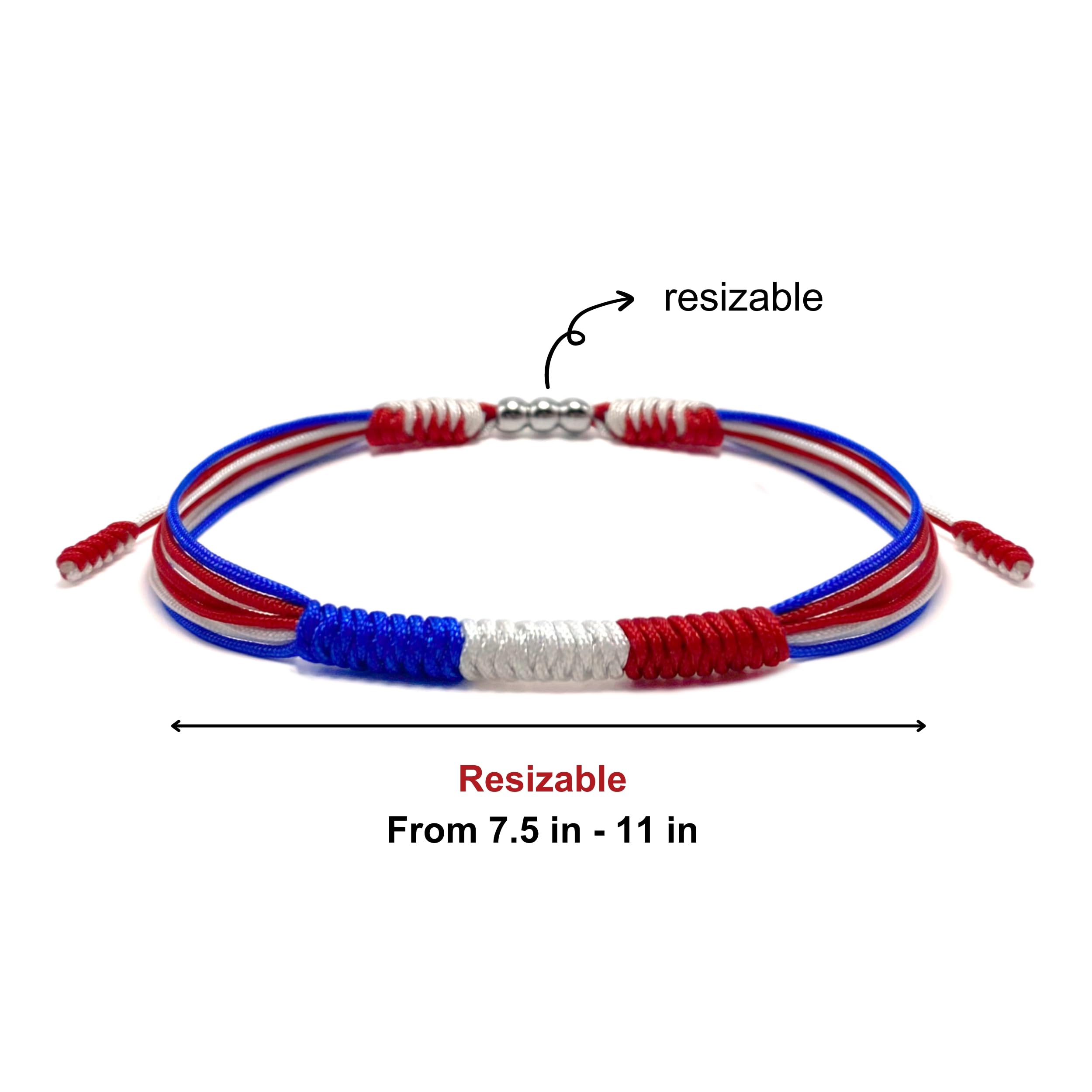 LAMIBEE Flag Pride Bracelet for Women, Men, String Thread