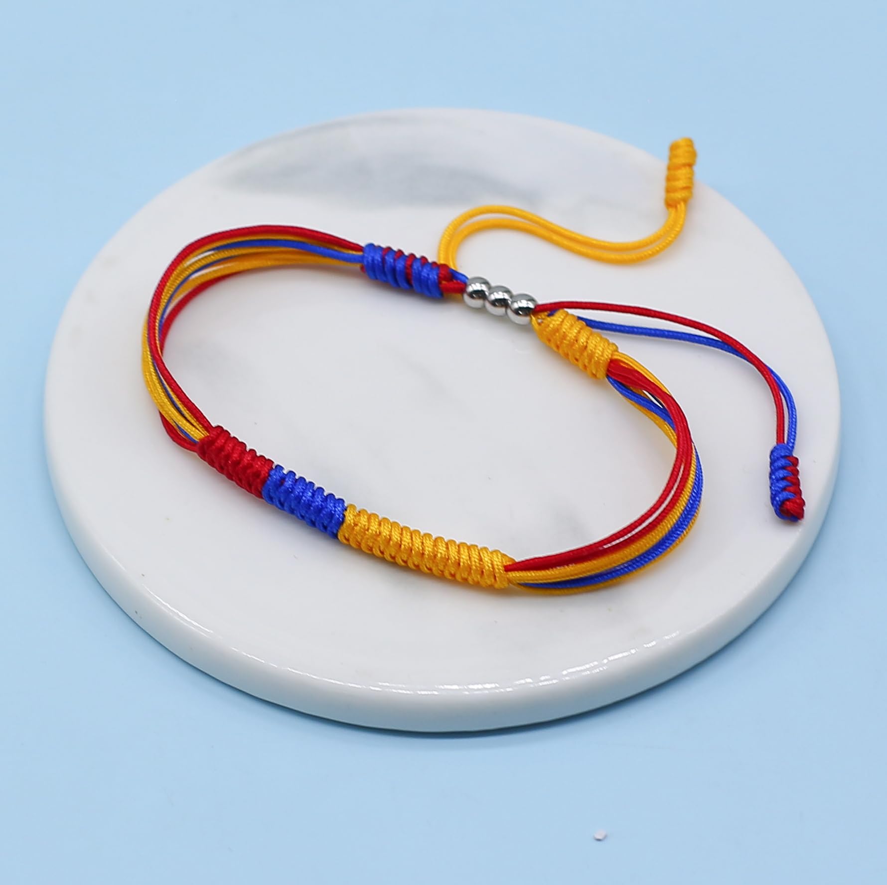 LAMIBEE Flag Pride Bracelet for Women, Men, String Thread