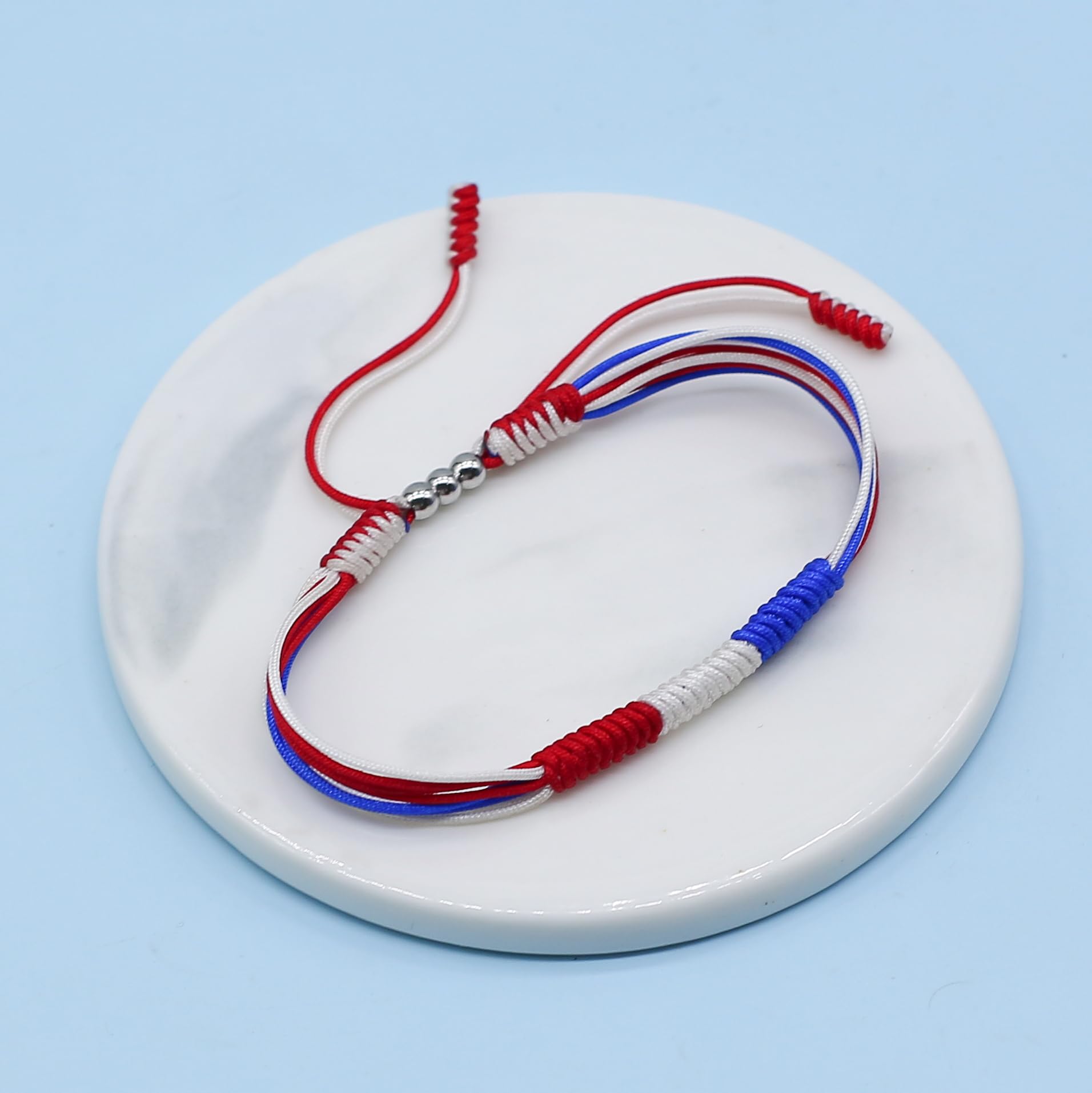LAMIBEE Flag Pride Bracelet for Women, Men, String Thread