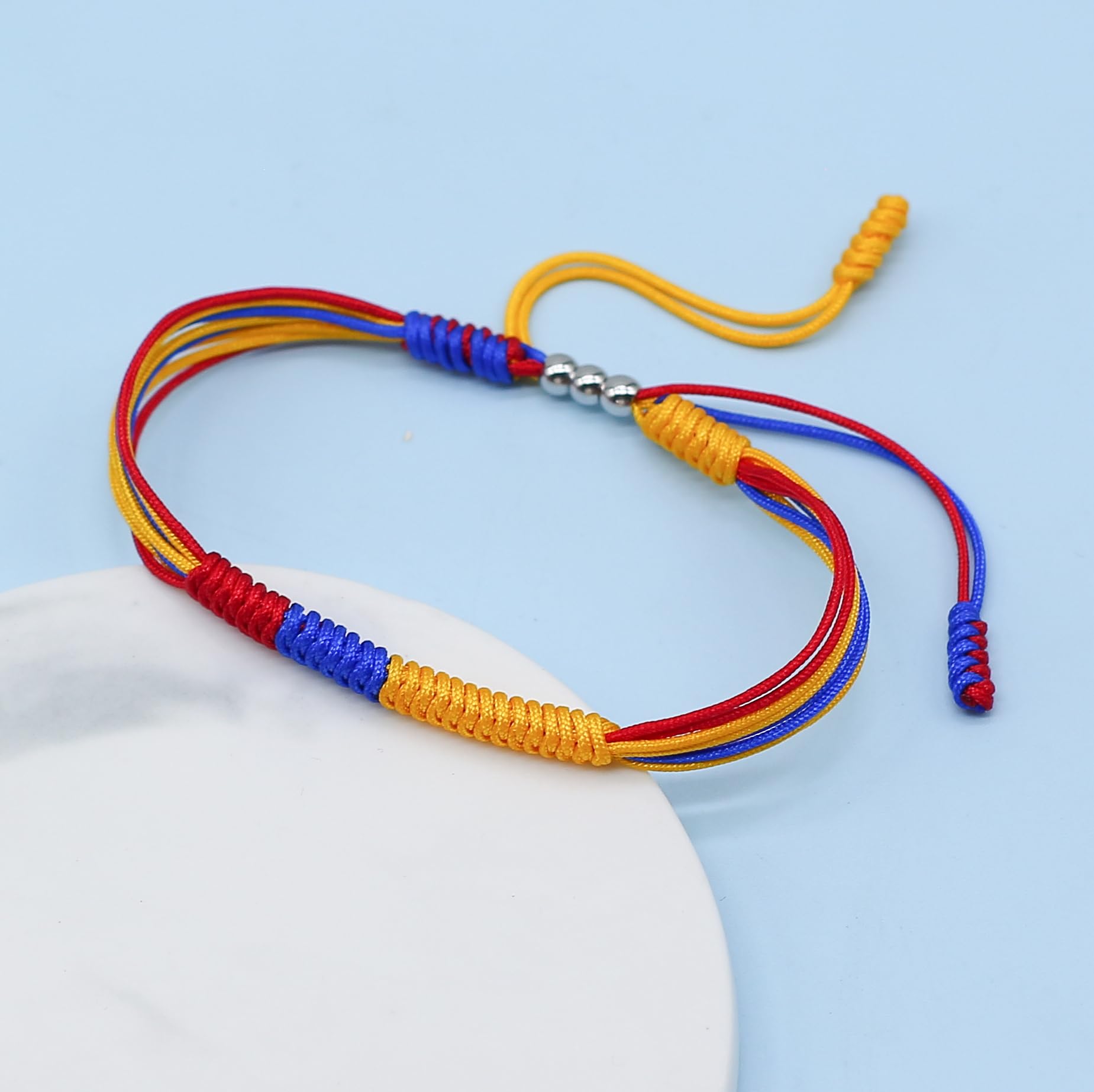 LAMIBEE Flag Pride Bracelet for Women, Men, String Thread