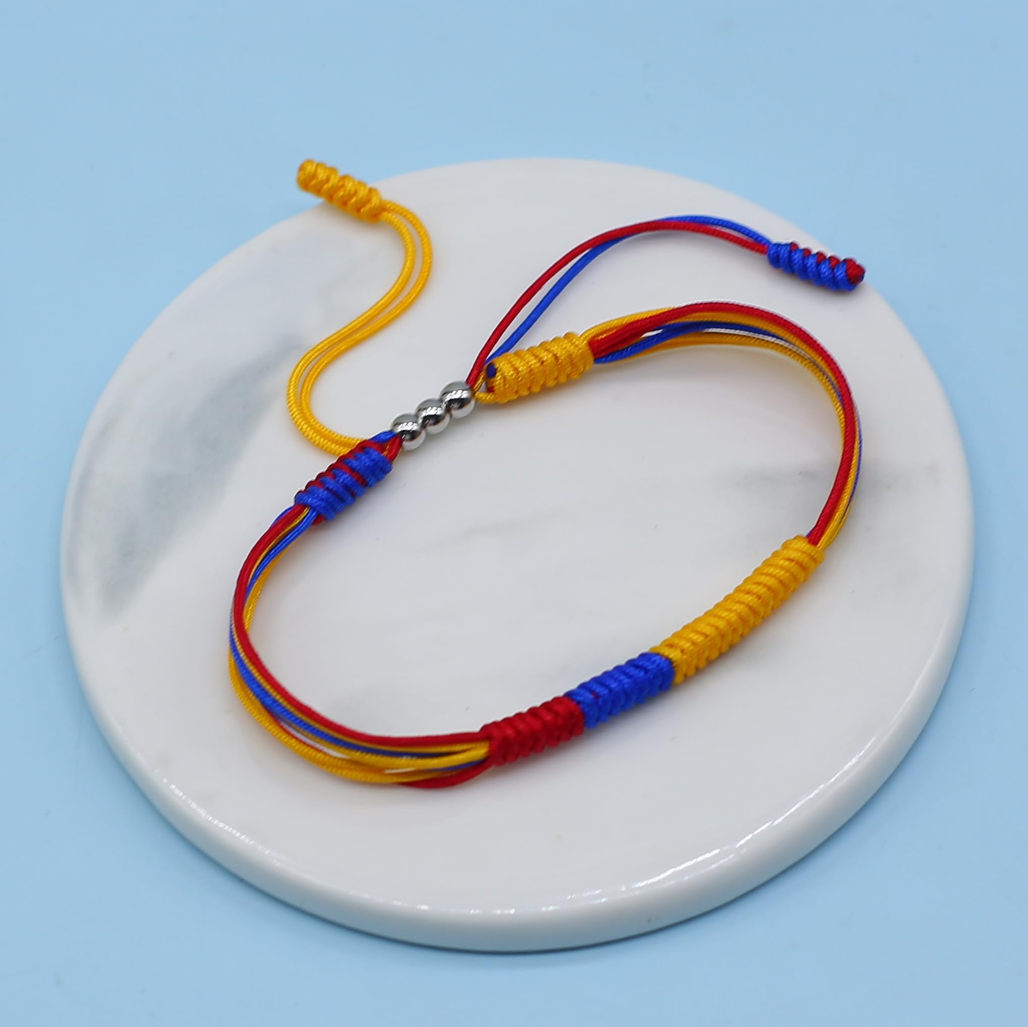 LAMIBEE Flag Pride Bracelet for Women, Men, String Thread