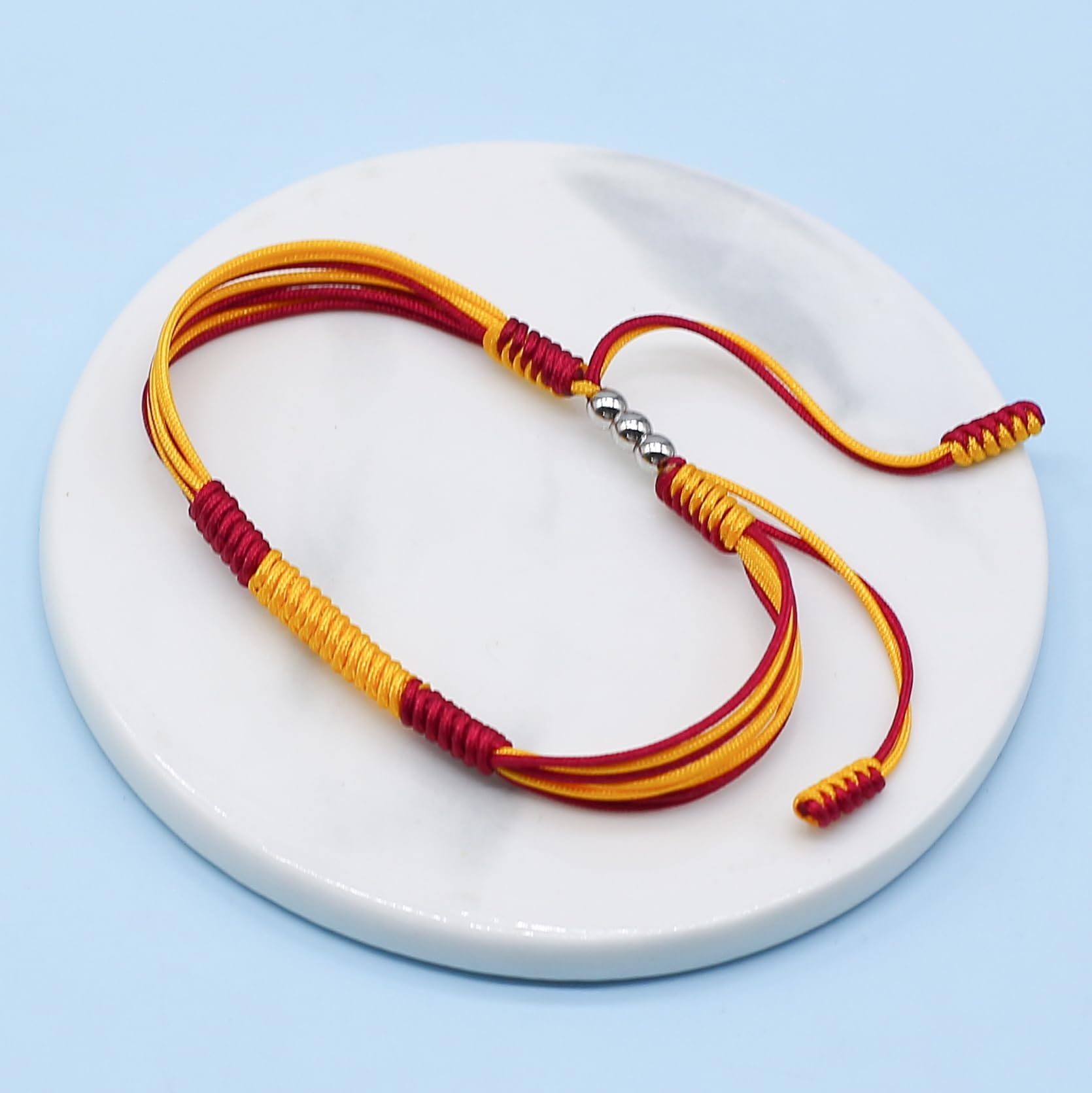 LAMIBEE Flag Pride Bracelet for Women, Men, String Thread