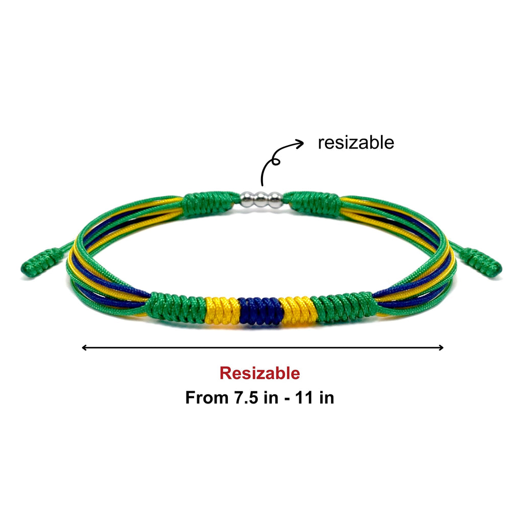 LAMIBEE Flag Pride Bracelet for Women, Men, String Thread