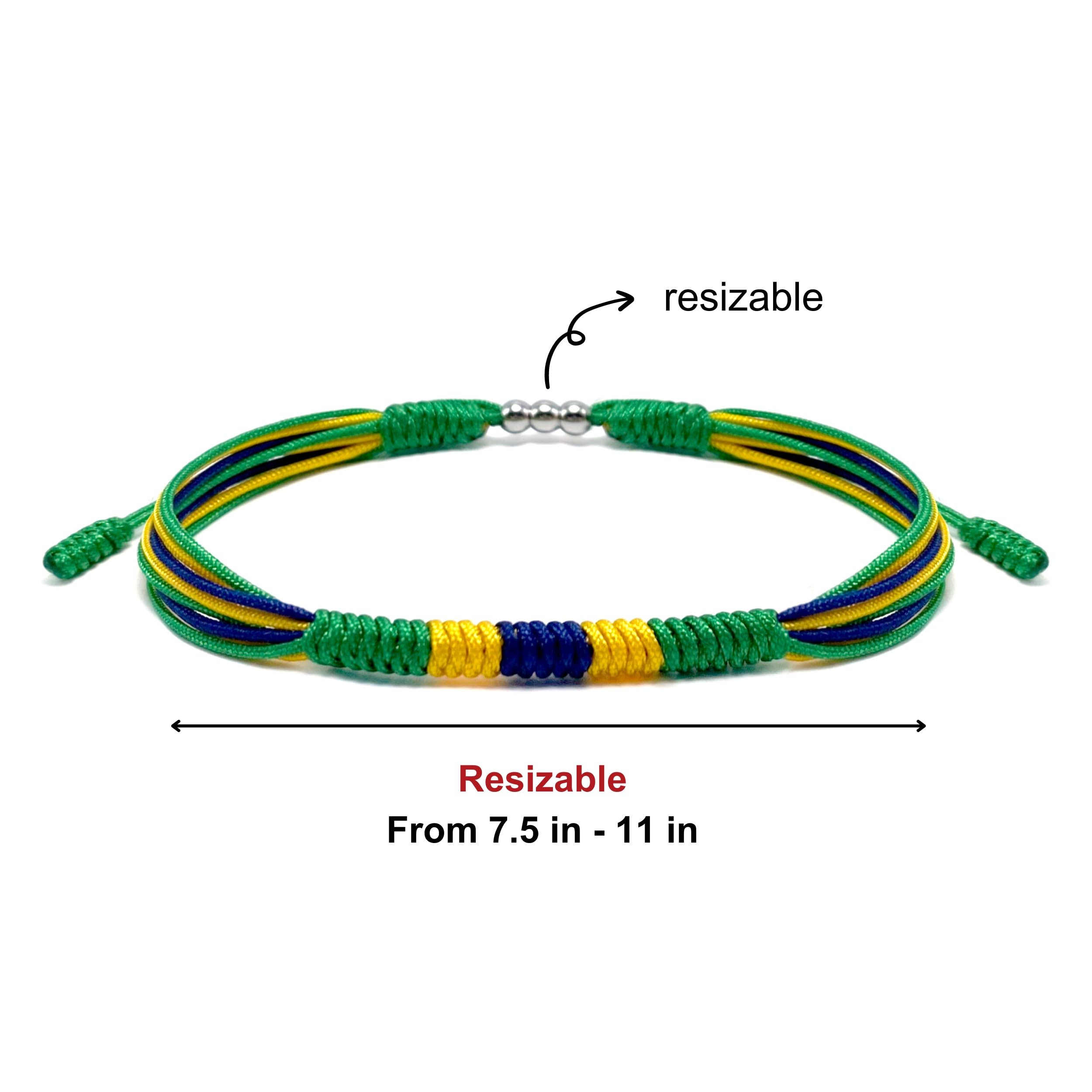 LAMIBEE Flag Pride Bracelet for Women, Men, String Thread