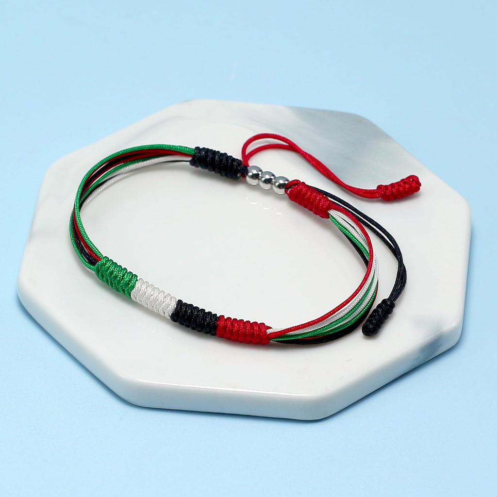 LAMIBEE Flag Pride Bracelet for Women, Men, String Thread