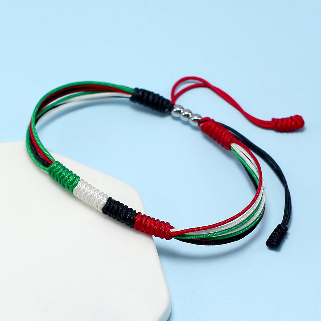 LAMIBEE Flag Pride Bracelet for Women, Men, String Thread