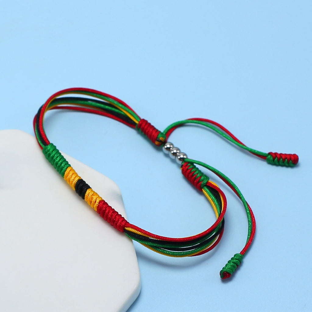 LAMIBEE Flag Pride Bracelet for Women, Men, String Thread