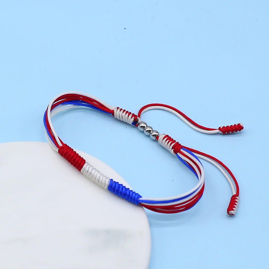 LAMIBEE Flag Pride Bracelet for Women, Men, String Thread