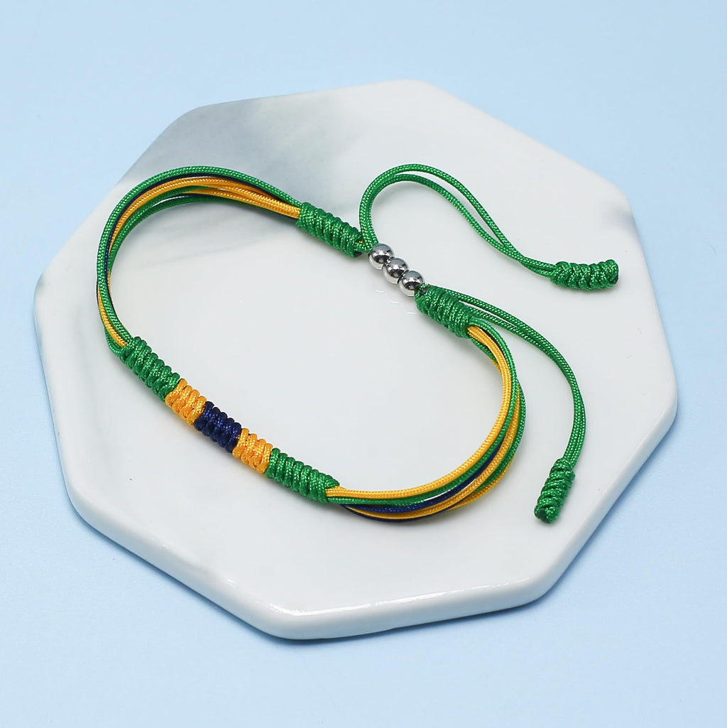 LAMIBEE Flag Pride Bracelet for Women, Men, String Thread