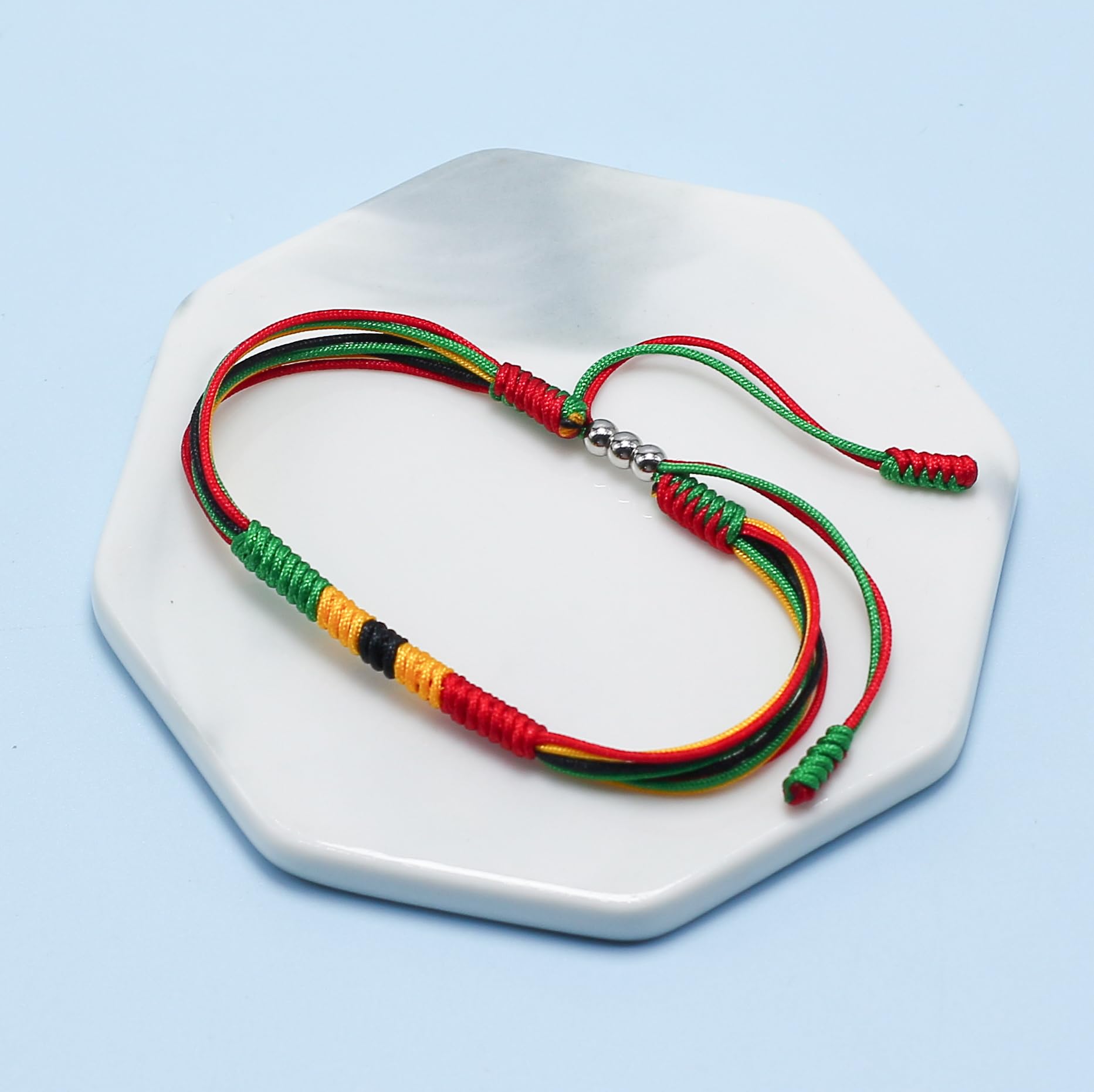 LAMIBEE Flag Pride Bracelet for Women, Men, String Thread
