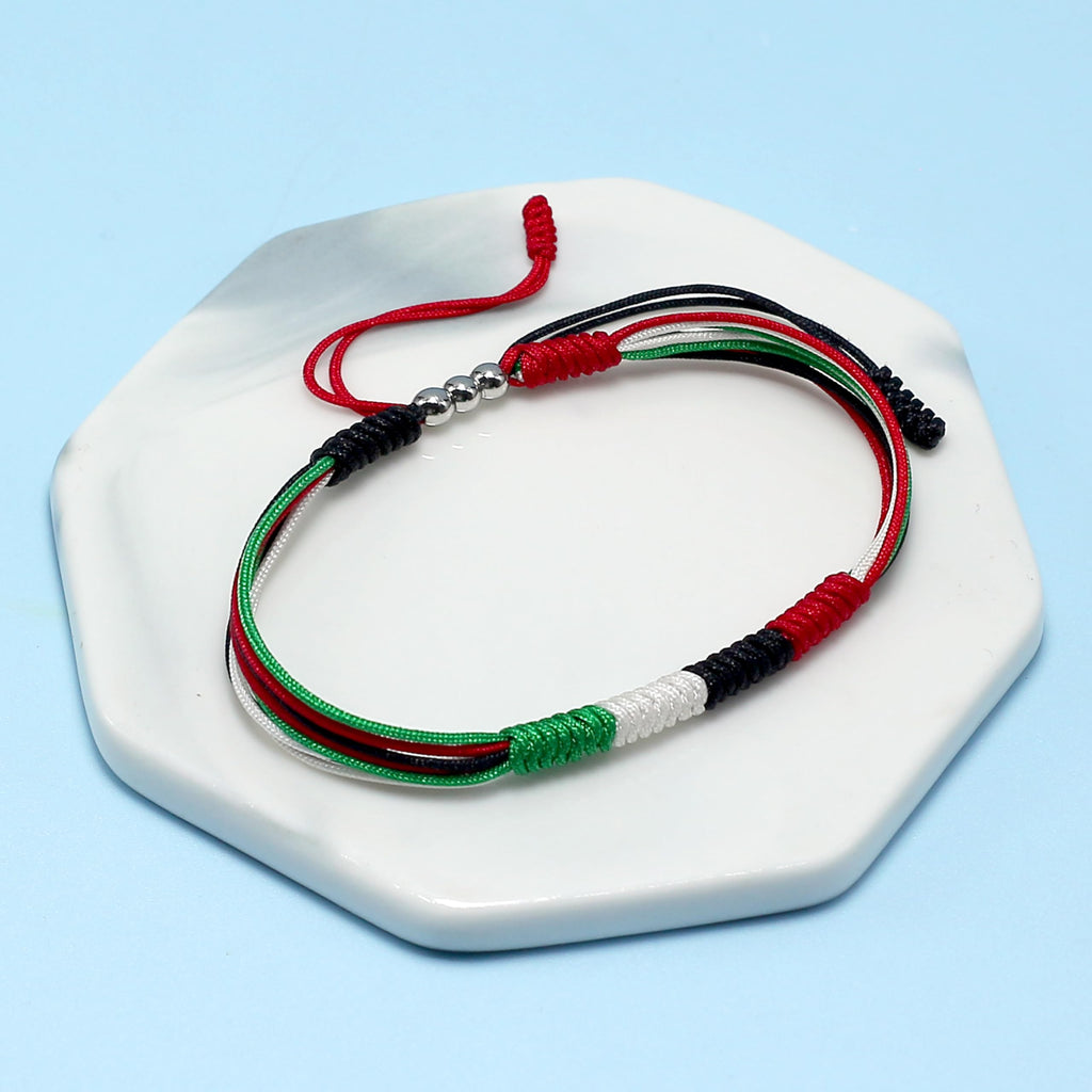 LAMIBEE Flag Pride Bracelet for Women, Men, String Thread