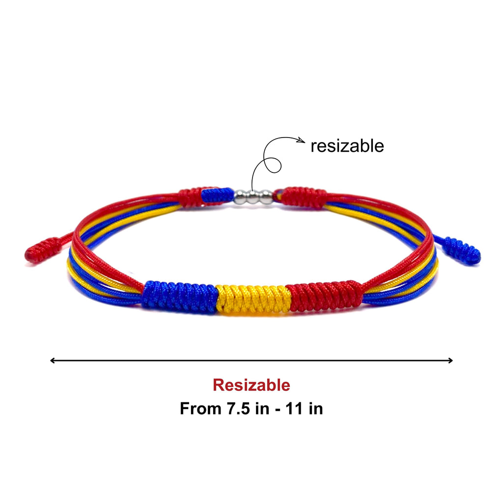 LAMIBEE Flag Pride Bracelet for Women, Men, String Thread