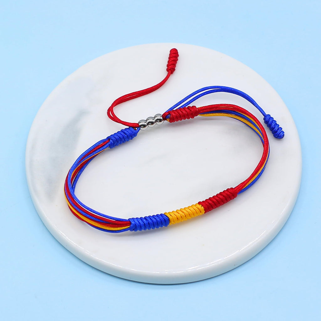 LAMIBEE Flag Pride Bracelet for Women, Men, String Thread