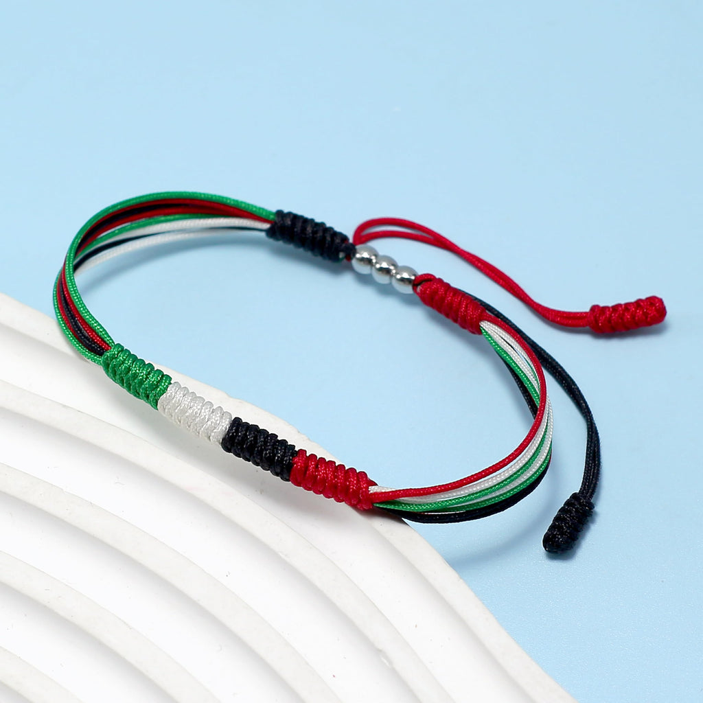 LAMIBEE Flag Pride Bracelet for Women, Men, String Thread