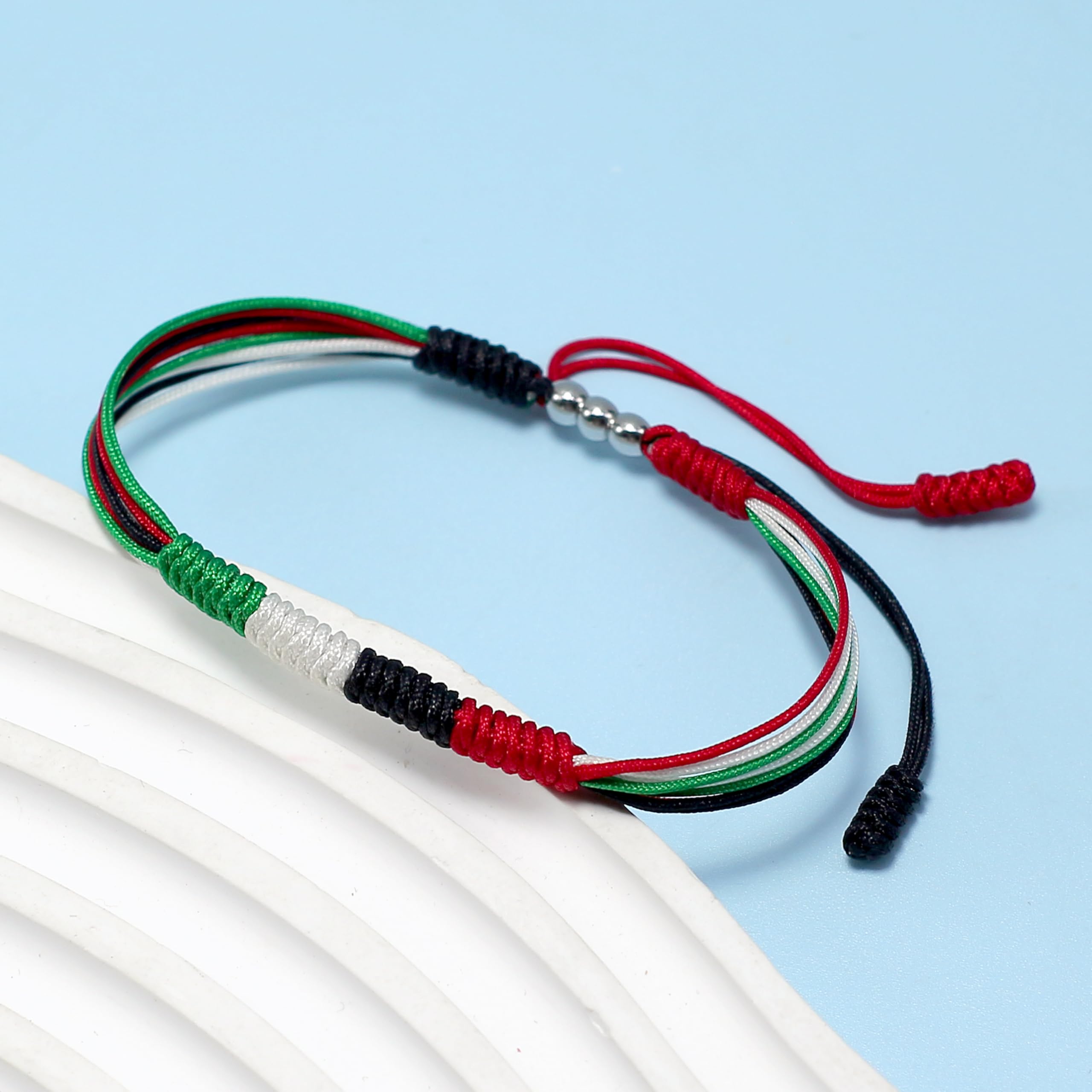 LAMIBEE Flag Pride Bracelet for Women, Men, String Thread