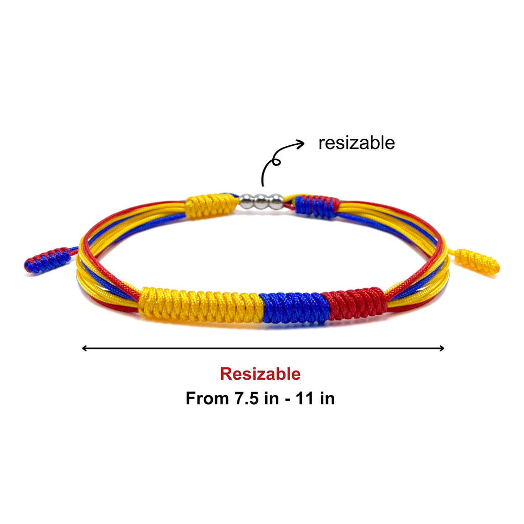 LAMIBEE Flag Pride Bracelet for Women, Men, String Thread