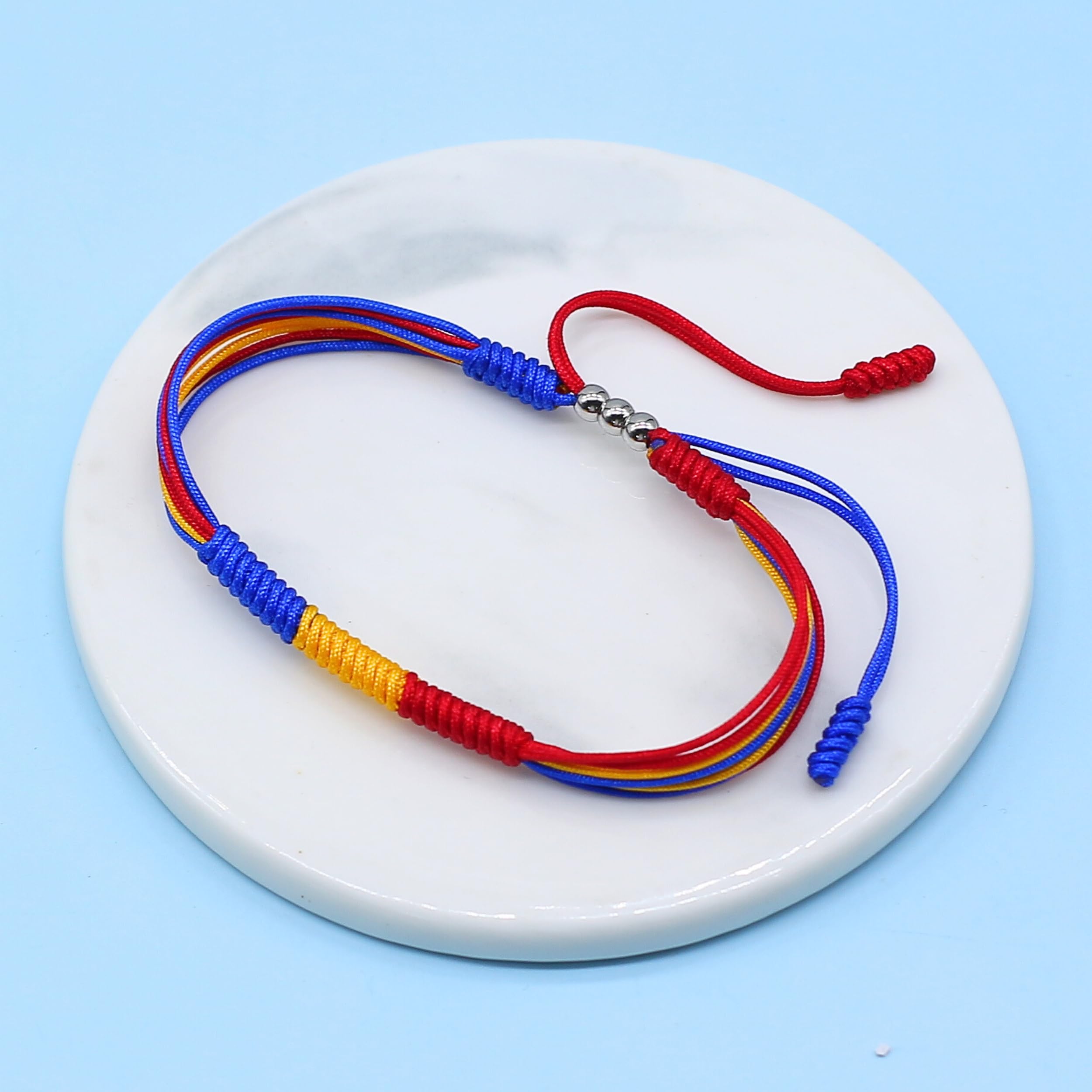 LAMIBEE Flag Pride Bracelet for Women, Men, String Thread