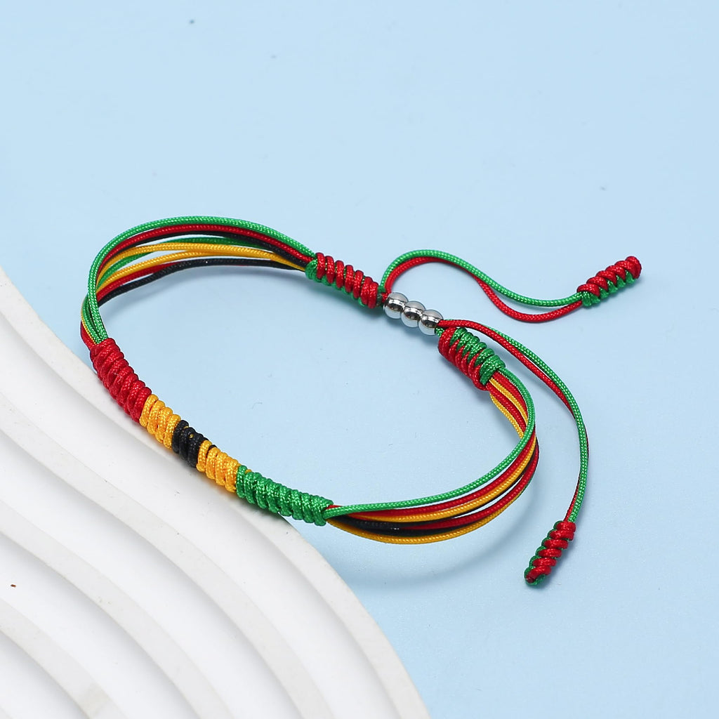 LAMIBEE Flag Pride Bracelet for Women, Men, String Thread