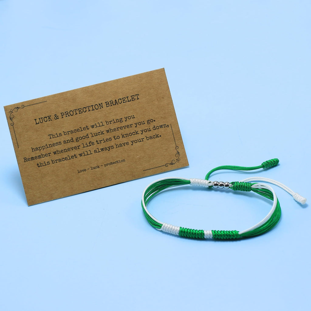 LAMIBEE Flag Pride Bracelet for Women, Men, String Thread