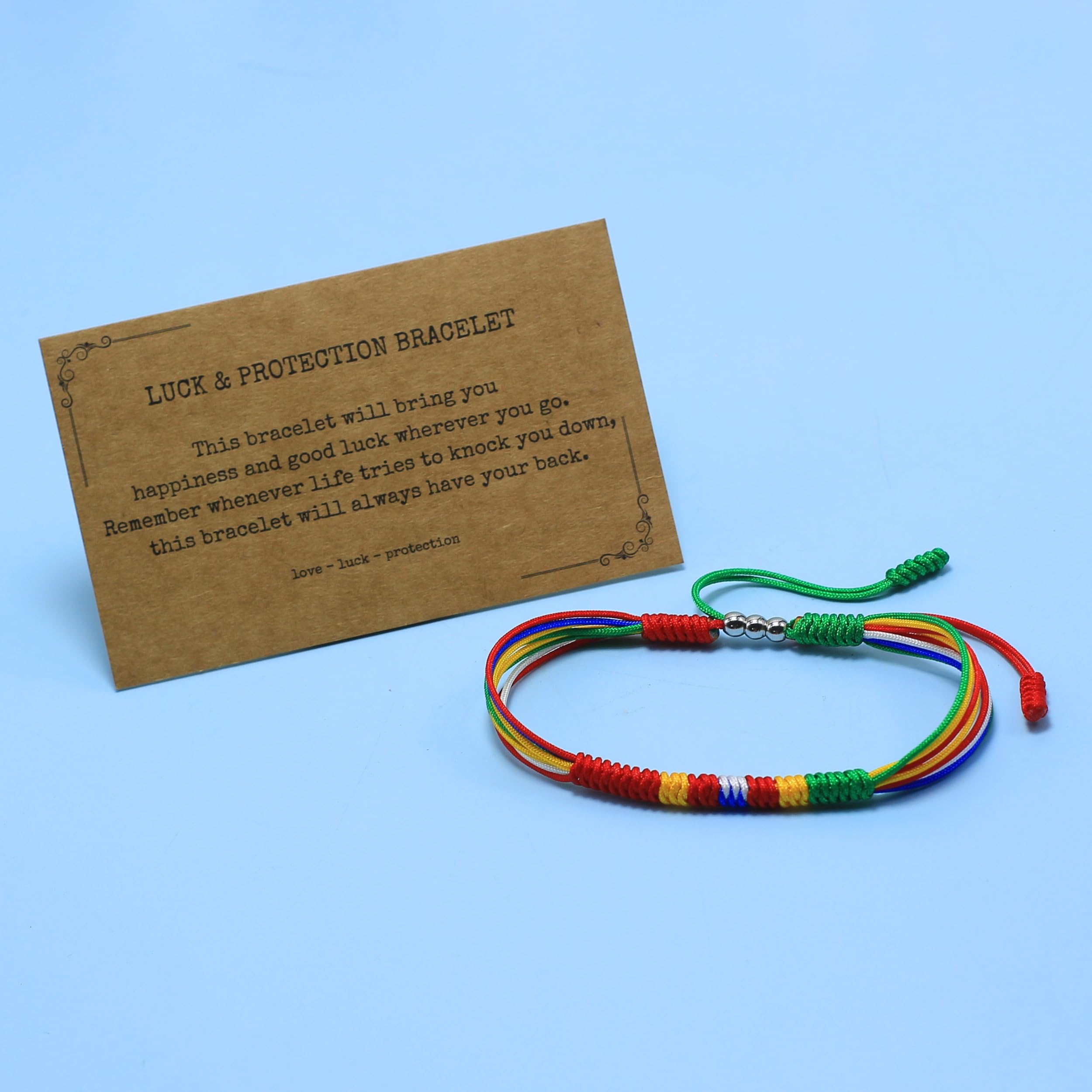 LAMIBEE Flag Pride Bracelet for Women, Men, String Thread