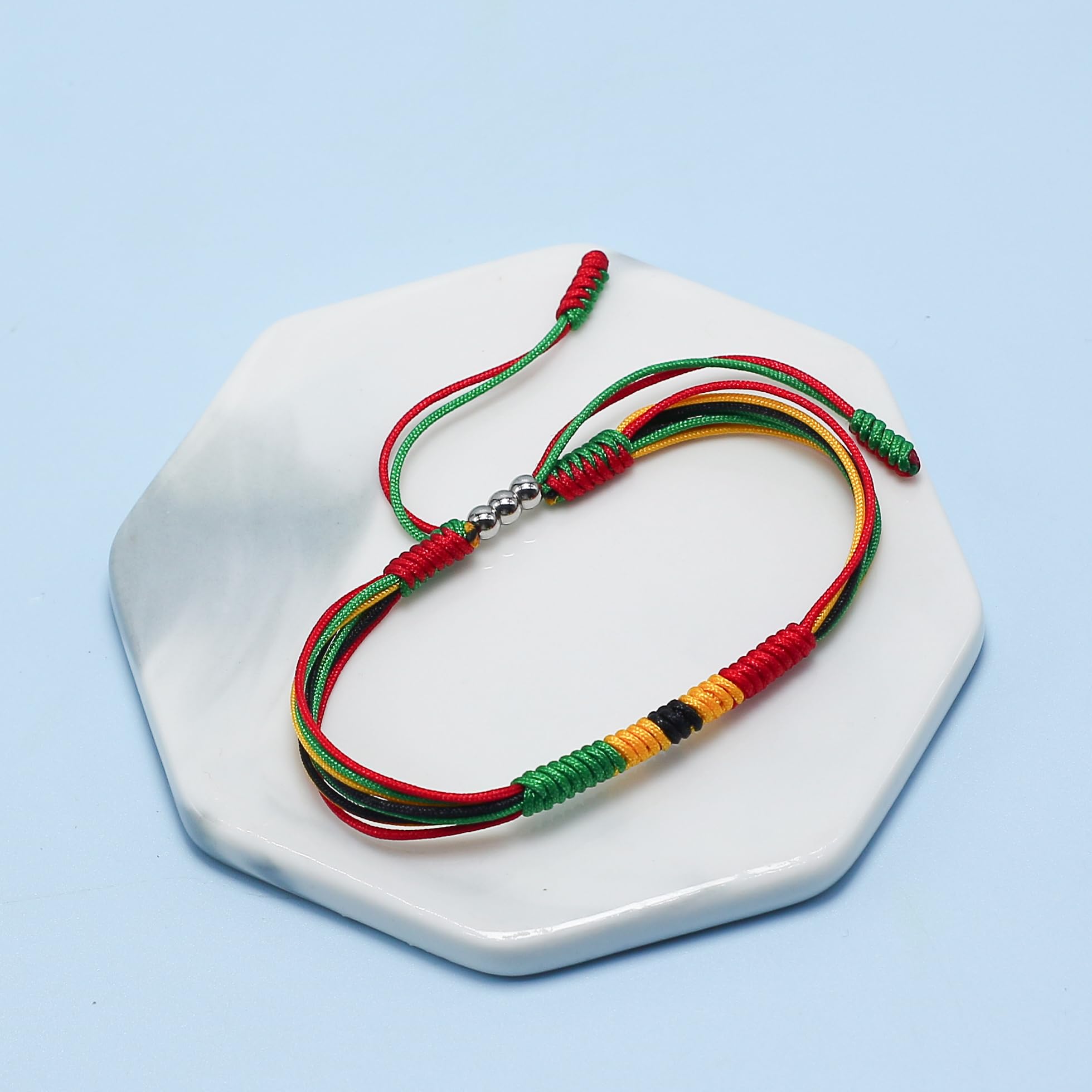 LAMIBEE Flag Pride Bracelet for Women, Men, String Thread