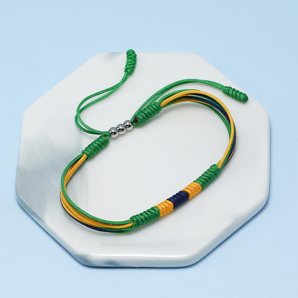 LAMIBEE Flag Pride Bracelet for Women, Men, String Thread