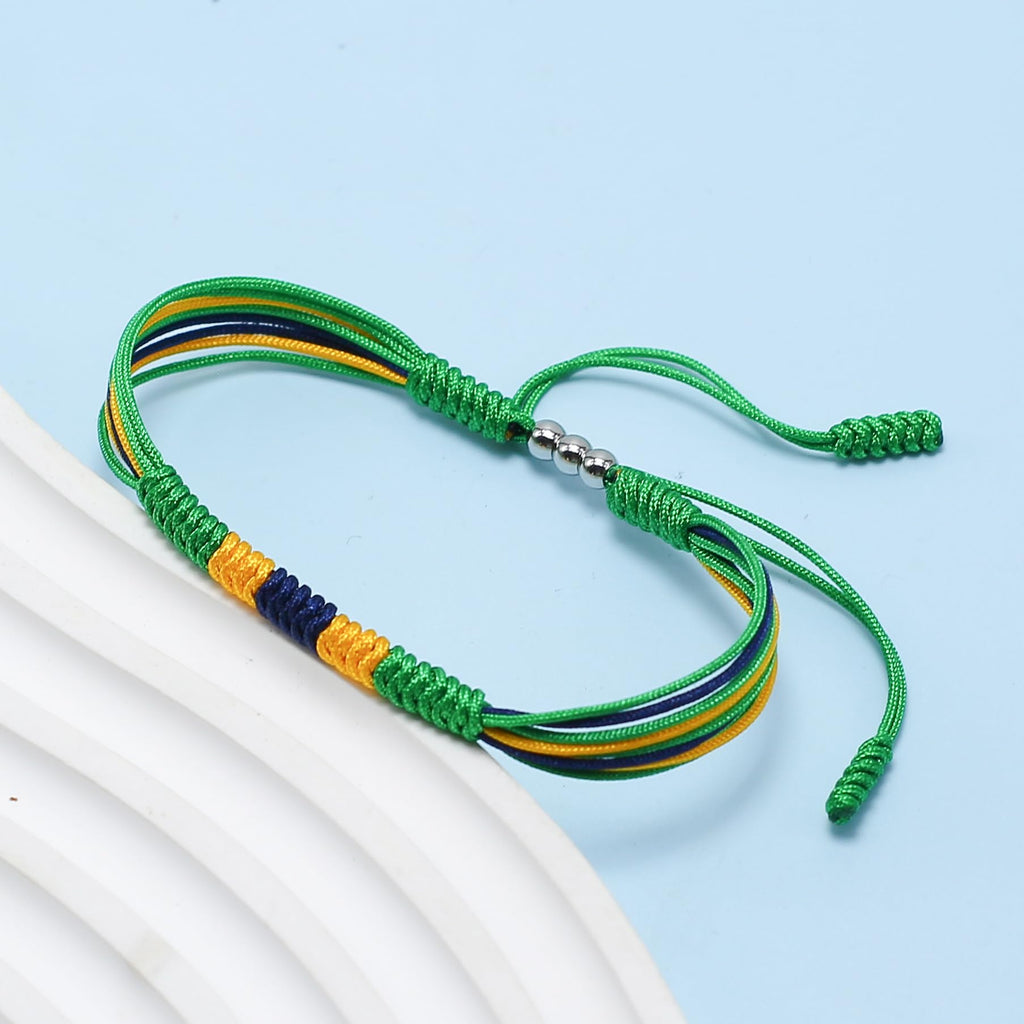 LAMIBEE Flag Pride Bracelet for Women, Men, String Thread