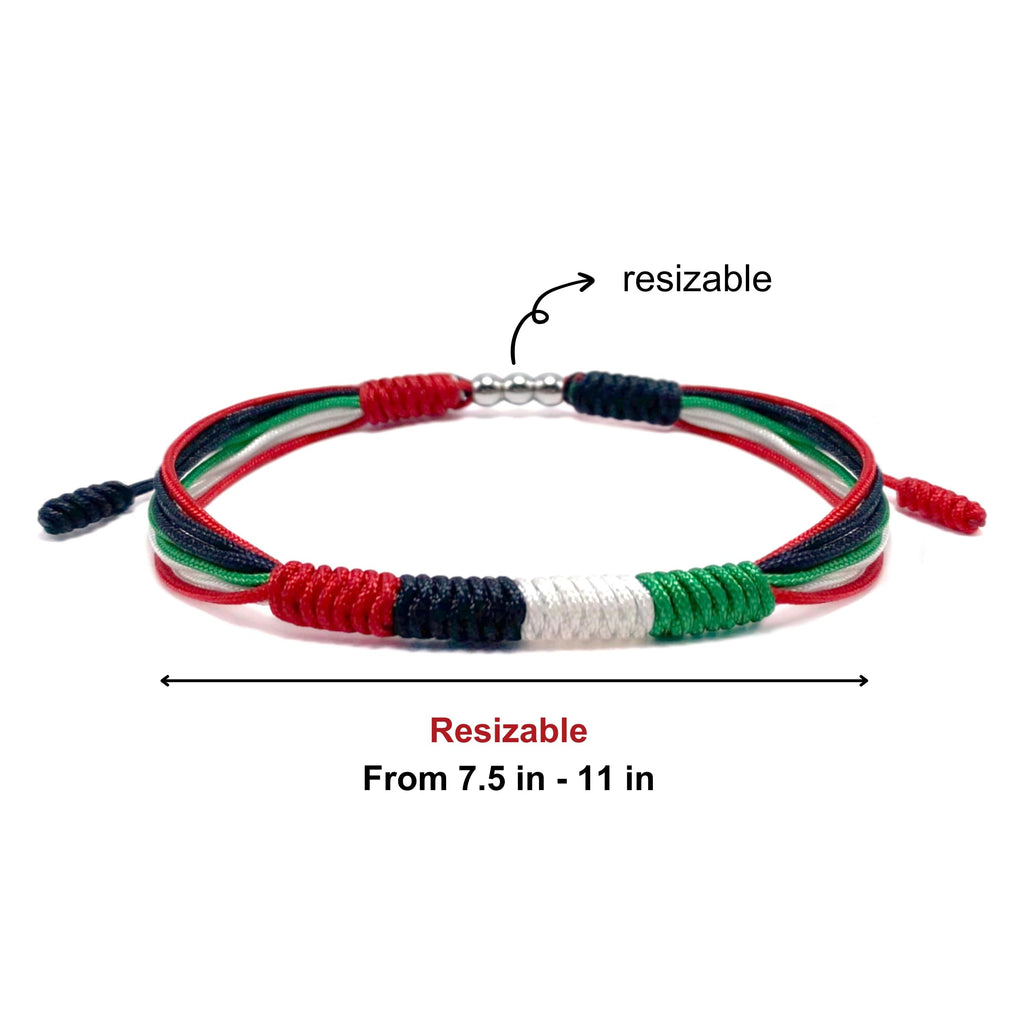 LAMIBEE Flag Pride Bracelet for Women, Men, String Thread