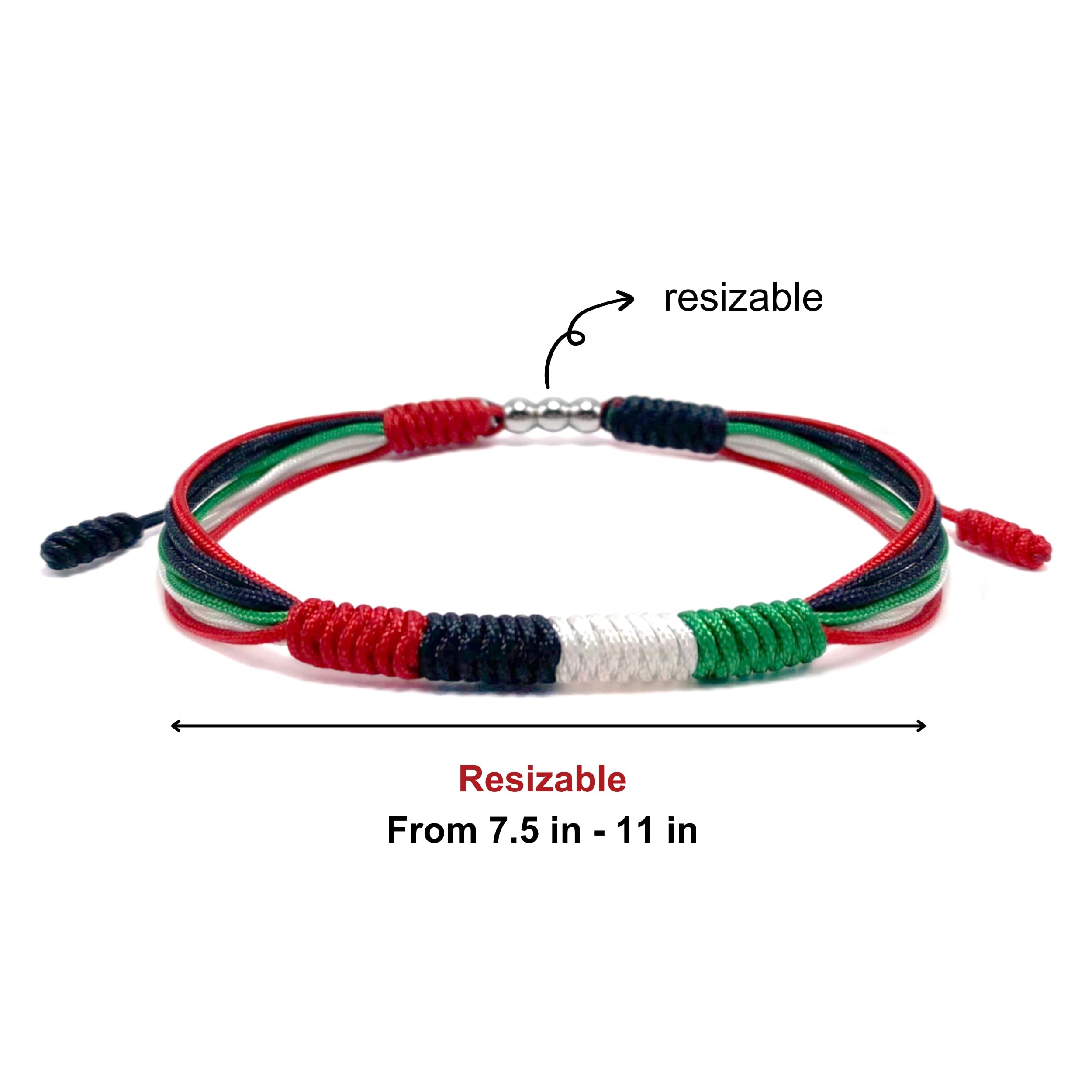 LAMIBEE Flag Pride Bracelet for Women, Men, String Thread