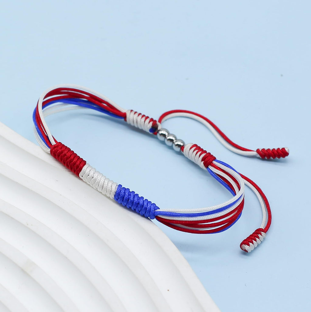 LAMIBEE Flag Pride Bracelet for Women, Men, String Thread
