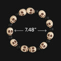 Handmade Halloween Skull stone Bead Bracelet