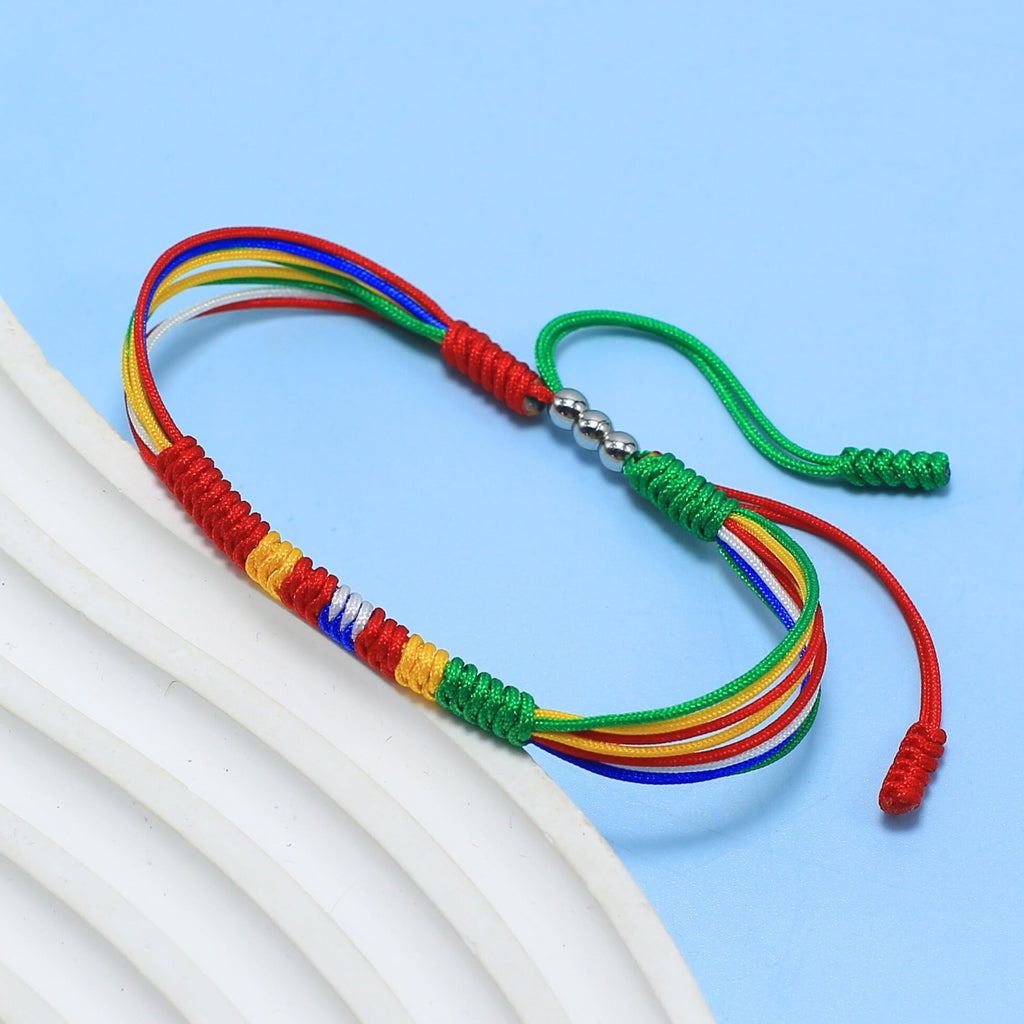 LAMIBEE Flag Pride Bracelet for Women, Men, String Thread