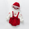 Baby False Pieces Design Bow Patched Design Long Sleeve bodysuit